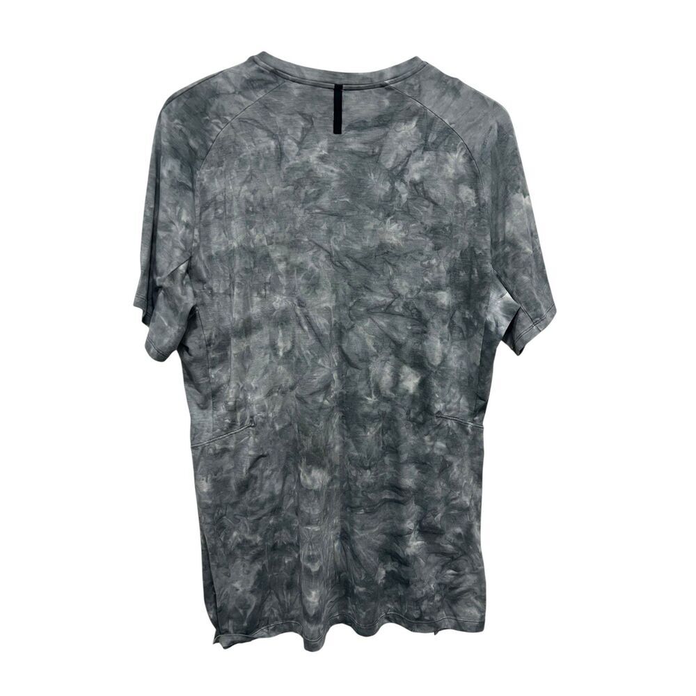 Lululemon Men T-shirt Crew Neck Tie Dye‎ Gray Size L Tee Better Everyday L98-020